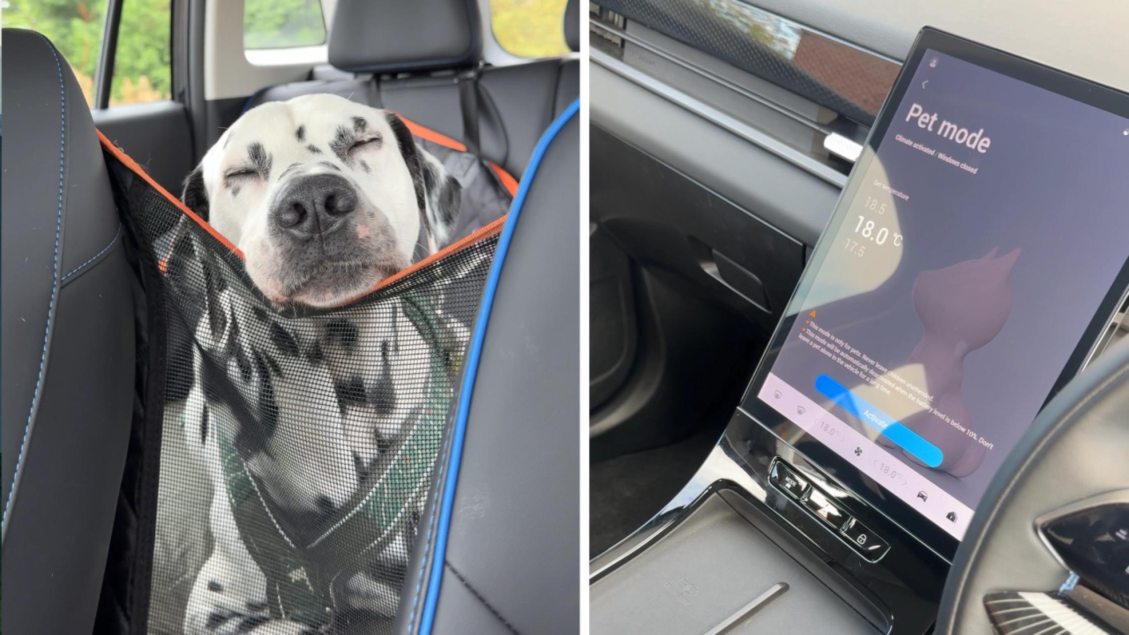 Jaecoo E5 dalmatian pet mode aircon